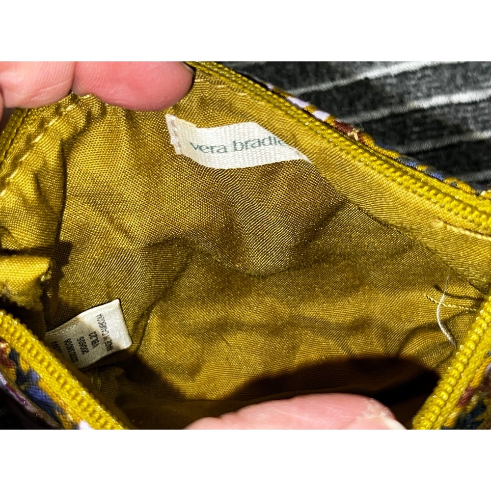 Vera‎ Bradley Essential Zip-Top Pouch Buta Quilted Cotton Coin Purse NWT - Picture 6 of 6